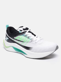 Xtep - Men Shock Absorption Lightweight Running Shoes White & Green