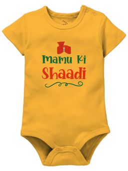 Zeezeezoo - Wedding Theme Mamu Ki Shaadi Paghdi Baby Onesie