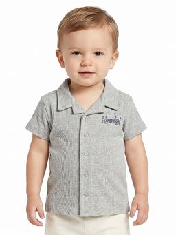 MINI KLUB - Boys Grey Cotton Shirt