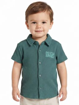 MINI KLUB - Boys Green Cotton Shirt