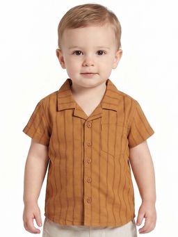 MINI KLUB - Boys Mustard Cotton Shirt