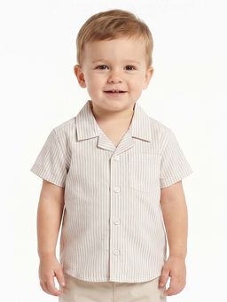 MINI KLUB - Boys Beige Cotton Shirt