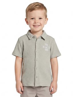 MINI KLUB - Boys Olive Cotton Shirt