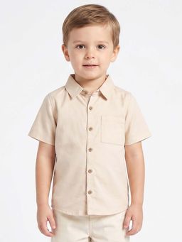 MINI KLUB - Boys Cream Cotton Shirt