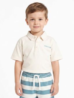 MINI KLUB - Boys Multi-Colour Cotton Polo T-Shirt and Shorts
