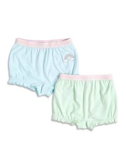 MINI KLUB - Girls Multi-Colour Cotton Bloomers (Pack of 2)