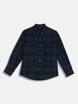 Tommy Hilfiger - Boys Navy Blue Cotton Shirt