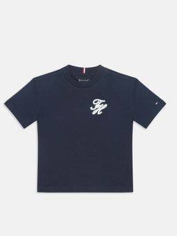 Tommy Hilfiger - Boys Navy Blue Cotton T-Shirt