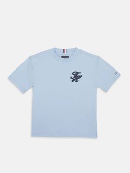 Tommy Hilfiger - Boys Blue Cotton T-Shirt