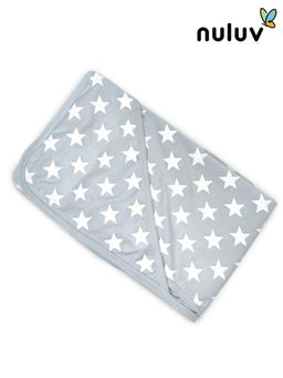 Nuluv - Blue Printed Soft and Quick-Dry Baby Towel for Boys (0-3 Months)