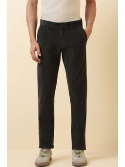 Allen Solly - Brown Solid Slim Fit Trousers