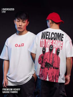 The Souled Store - Welcome To The Game Men Oversized T-Shirt