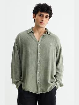 Chapter 2 - Washed Past Olive Linen Shirt