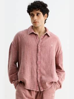 Chapter 2 - Mauve Washed Gauze Cotton Shirt