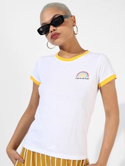 PINACOLADA - Women White Printed Regular Fit Top