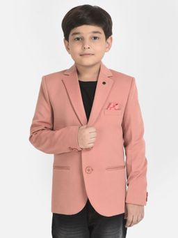 CRIMSOUNE CLUB - Boy Pink Blazer With 3 Pocket Styling