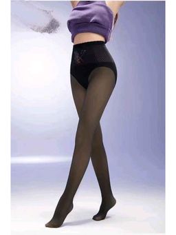 BRACHY - Black High Waist Tummy Tucker Stocking (Fits upto XXS to 3XL)