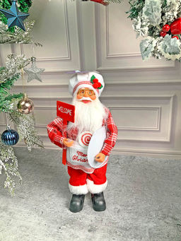 Little Surprise Box - Big Masterchef Santa Claus Self Standing Christmas Table Decor Decoration