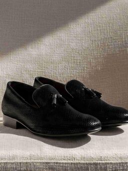 Metro - Men Black Moccasins