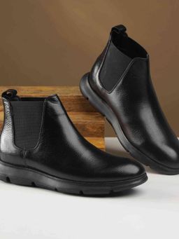 Mochi - Men Black Chelsea Boots