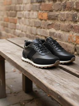 Mochi - Men Black Sneakers