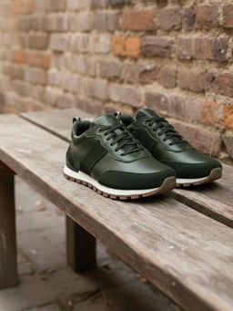 Mochi - Men Green Sneakers
