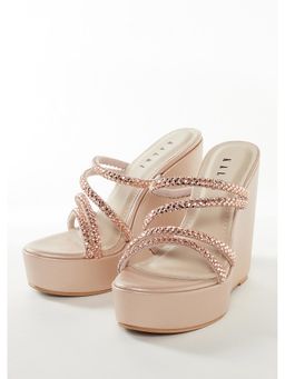 KALKI FASHION - Women Pink Wedges Heels