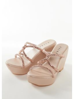 KALKI FASHION - Women Pink Wedges Heels