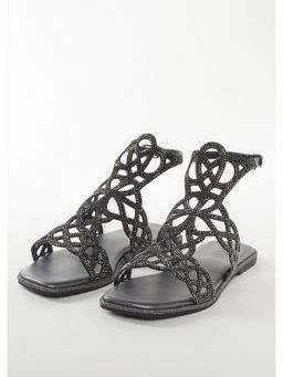 KALKI FASHION - Women Black Sandals