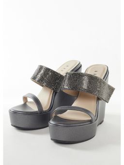 KALKI FASHION - Women Grey Wedges Heels