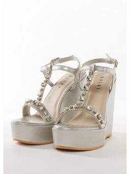 KALKI FASHION - Women Silver Wedges Heels