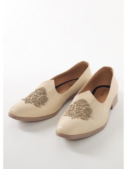 KALKI FASHION - Beige Mens Juttis