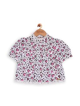 One Friday - Girls Off White Cotton Top