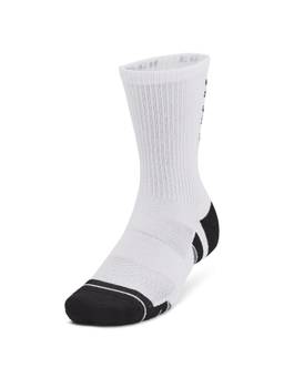 Under Armour - Unisex Performance Tech Crew Socks White (Pack of 3)