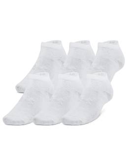 Under Armour - Unisex Essential Low Cut Socks White (Pack of 6)