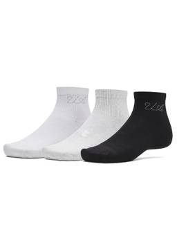 Under Armour - Unisex Sport Style Cotton Quarter Socks Multi-Color (Pack of 3)