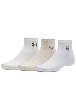 Under Armour - Unisex Sport Style Cotton Quarter Socks Multi-Color (Pack of 3)