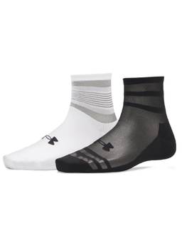 Under Armour - Unisex Sportswear Sheer Quarter Socks Black (Pack of 2)