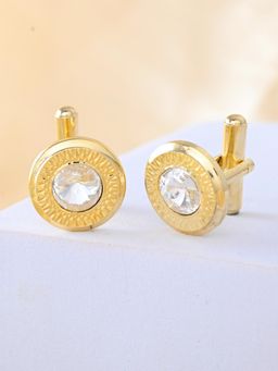 Voylla - Golden Aura Mens Cufflinks