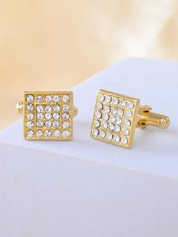 Voylla - Gentleman'S Gold Mens Cufflinks
