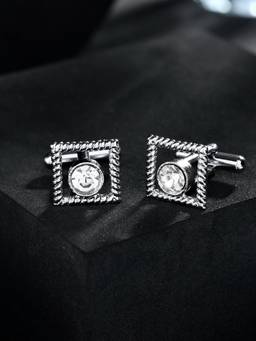 Voylla - Silver Majesty Mens Cufflinks