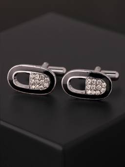 Voylla - Statement Elite Silver Cufflinks