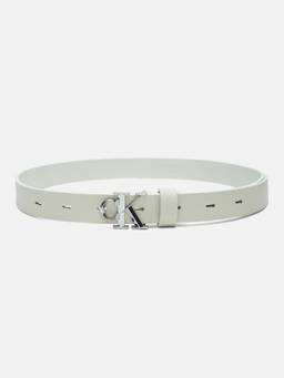 Calvin Klein - Solid White Leather Classic Belt