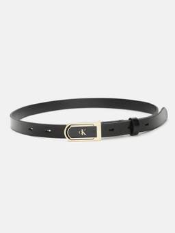 Calvin Klein - Solid Black Leather Slim Belt