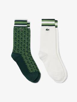 Lacoste - Jacquard Socks Green (Pack of 2)