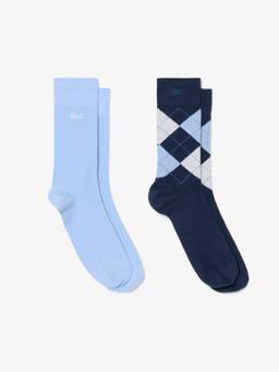 Lacoste - Jacquard Socks Blue (Pack of 2)