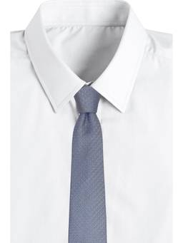 The Tie Hub - Lavender Blue Silk Tie For Men Elegant Textured Formal Necktie