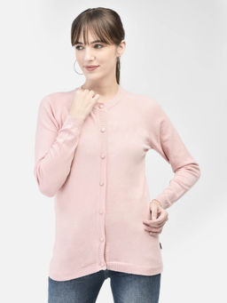 CRIMSOUNE CLUB - Women's Pink Cardigan