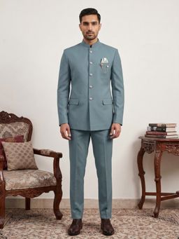Jompers - Premium Solid Japanese Fabric Indo-Western Bandhgala With Trouser