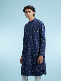 Manyavar - Blue Cotton Kurtas for Men